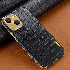 Handyhülle Hülle Luxus Leder Schutzhülle XD1 für Apple iPhone 14 Schwarz