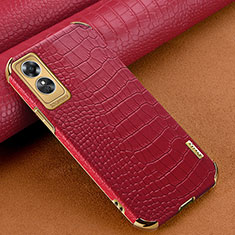Handyhülle Hülle Luxus Leder Schutzhülle XD1 für Oppo A17 Rot