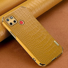 Handyhülle Hülle Luxus Leder Schutzhülle XD1 für Realme C25 Gelb