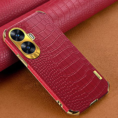 Handyhülle Hülle Luxus Leder Schutzhülle XD1 für Realme C55 Rot