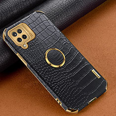 Handyhülle Hülle Luxus Leder Schutzhülle XD1 für Samsung Galaxy A12 Nacho Schwarz