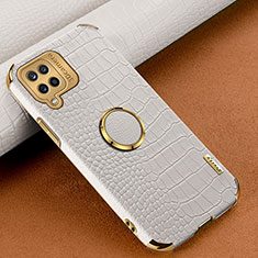 Handyhülle Hülle Luxus Leder Schutzhülle XD1 für Samsung Galaxy A12 Nacho Weiß