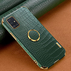 Handyhülle Hülle Luxus Leder Schutzhülle XD1 für Samsung Galaxy A51 4G Grün