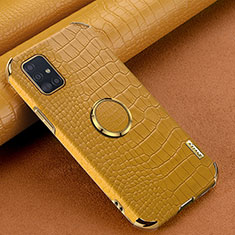 Handyhülle Hülle Luxus Leder Schutzhülle XD1 für Samsung Galaxy A51 5G Gelb