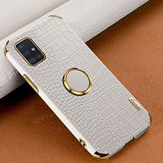 Handyhülle Hülle Luxus Leder Schutzhülle XD1 für Samsung Galaxy A51 5G Weiß