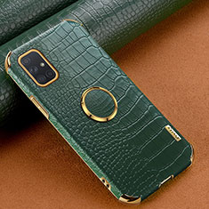 Handyhülle Hülle Luxus Leder Schutzhülle XD1 für Samsung Galaxy A71 5G Grün