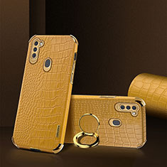 Handyhülle Hülle Luxus Leder Schutzhülle XD1 für Samsung Galaxy M11 Gelb