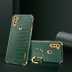 Handyhülle Hülle Luxus Leder Schutzhülle XD1 für Samsung Galaxy M11 Grün