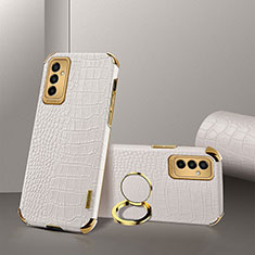 Handyhülle Hülle Luxus Leder Schutzhülle XD1 für Samsung Galaxy M23 5G Weiß