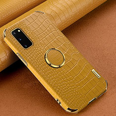 Handyhülle Hülle Luxus Leder Schutzhülle XD1 für Samsung Galaxy S20 5G Gelb