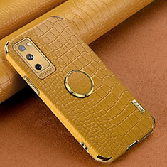 Handyhülle Hülle Luxus Leder Schutzhülle XD1 für Samsung Galaxy S20 FE 5G Gelb