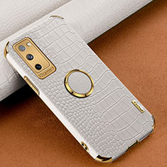 Handyhülle Hülle Luxus Leder Schutzhülle XD1 für Samsung Galaxy S20 FE 5G Weiß