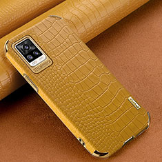 Handyhülle Hülle Luxus Leder Schutzhülle XD1 für Vivo V20 Gelb