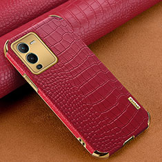 Handyhülle Hülle Luxus Leder Schutzhülle XD1 für Vivo V25 Pro 5G Rot