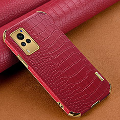 Handyhülle Hülle Luxus Leder Schutzhülle XD1 für Vivo X60 Pro 5G Rot