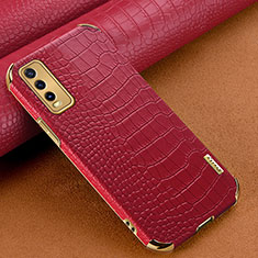 Handyhülle Hülle Luxus Leder Schutzhülle XD1 für Vivo Y12s Rot