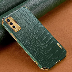 Handyhülle Hülle Luxus Leder Schutzhülle XD1 für Vivo Y20s Grün