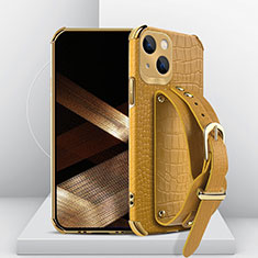 Handyhülle Hülle Luxus Leder Schutzhülle XD2 für Apple iPhone 13 Gelb