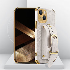 Handyhülle Hülle Luxus Leder Schutzhülle XD2 für Apple iPhone 13 Weiß
