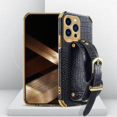 Handyhülle Hülle Luxus Leder Schutzhülle XD2 für Apple iPhone 14 Pro Schwarz