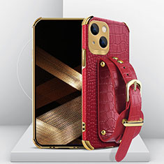 Handyhülle Hülle Luxus Leder Schutzhülle XD2 für Apple iPhone 15 Rot