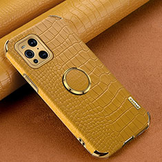 Handyhülle Hülle Luxus Leder Schutzhülle XD2 für Oppo Find X3 5G Gelb