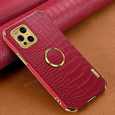 Handyhülle Hülle Luxus Leder Schutzhülle XD2 für Oppo Find X3 Pro 5G Rot