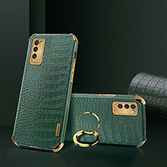Handyhülle Hülle Luxus Leder Schutzhülle XD2 für Samsung Galaxy A41 Grün
