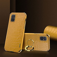 Handyhülle Hülle Luxus Leder Schutzhülle XD2 für Samsung Galaxy A71 5G Gelb