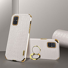 Handyhülle Hülle Luxus Leder Schutzhülle XD2 für Samsung Galaxy A71 5G Weiß