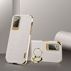 Handyhülle Hülle Luxus Leder Schutzhülle XD2 für Samsung Galaxy Note 20 5G Weiß