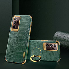 Handyhülle Hülle Luxus Leder Schutzhülle XD2 für Samsung Galaxy Note 20 Ultra 5G Grün