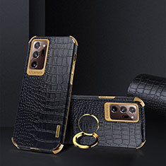Handyhülle Hülle Luxus Leder Schutzhülle XD2 für Samsung Galaxy Note 20 Ultra 5G Schwarz