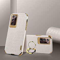 Handyhülle Hülle Luxus Leder Schutzhülle XD2 für Samsung Galaxy Note 20 Ultra 5G Weiß