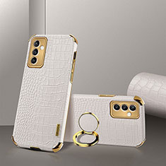 Handyhülle Hülle Luxus Leder Schutzhülle XD2 für Samsung Galaxy Quantum2 5G Weiß