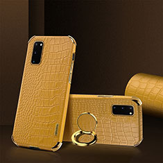 Handyhülle Hülle Luxus Leder Schutzhülle XD2 für Samsung Galaxy S20 5G Gelb