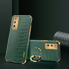 Handyhülle Hülle Luxus Leder Schutzhülle XD2 für Samsung Galaxy S20 FE (2022) 5G Grün