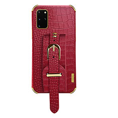 Handyhülle Hülle Luxus Leder Schutzhülle XD2 für Samsung Galaxy S20 Plus 5G Rot