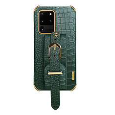 Handyhülle Hülle Luxus Leder Schutzhülle XD2 für Samsung Galaxy S20 Ultra 5G Grün