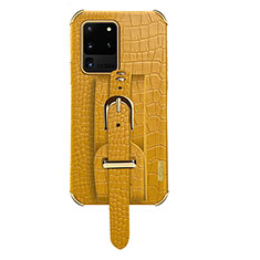 Handyhülle Hülle Luxus Leder Schutzhülle XD2 für Samsung Galaxy S20 Ultra Gelb