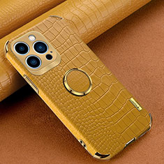 Handyhülle Hülle Luxus Leder Schutzhülle XD3 für Apple iPhone 13 Pro Max Gelb