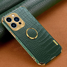 Handyhülle Hülle Luxus Leder Schutzhülle XD3 für Apple iPhone 14 Pro Grün