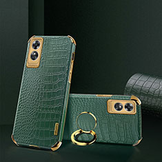 Handyhülle Hülle Luxus Leder Schutzhülle XD3 für Oppo A17 Grün