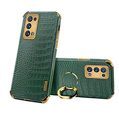 Handyhülle Hülle Luxus Leder Schutzhülle XD3 für Oppo Reno6 Pro+ Plus 5G Grün