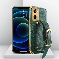 Handyhülle Hülle Luxus Leder Schutzhülle XD4 für Realme 10 Pro 5G Grün