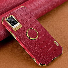 Handyhülle Hülle Luxus Leder Schutzhülle XD4 für Vivo V20 Rot