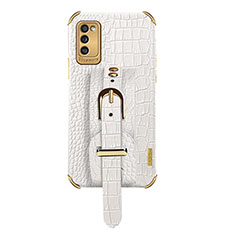 Handyhülle Hülle Luxus Leder Schutzhülle XD5 für Samsung Galaxy A41 Weiß