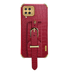 Handyhülle Hülle Luxus Leder Schutzhülle XD5 für Samsung Galaxy M32 4G Rot