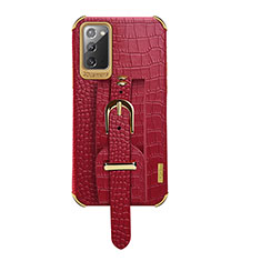 Handyhülle Hülle Luxus Leder Schutzhülle XD5 für Samsung Galaxy Note 20 5G Rot