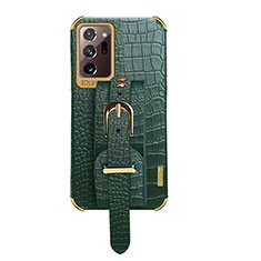 Handyhülle Hülle Luxus Leder Schutzhülle XD5 für Samsung Galaxy Note 20 Ultra 5G Grün